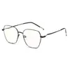 Armazones Metálicos para Gafas de Acero Inoxidable de Alta Calidad, Gafas Anti Luz Azul, Artesanía con Acentos de Pintura, Gafas de Moda sin Graduación