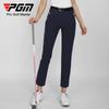 Calças de Golfe PGM Femininas 2023 Novas Calças Retas Tecido Esportivo Perfurado a Laser Elástico Confortável