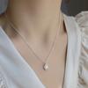 Dulce y Fresco Collar de Perlas de Cacahuete para Mujer, Estilo Romántico Francés, Elegante Cadena para Clavícula de Commuter, Cadena de Suéter de Moda