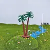 Mini árbol verde, cerezo, modelo, microadornos paisajísticos, rocalla, bonsái, paisajismo, mesa de arena, material de bricolaje