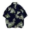 Camisa Floral Masculina Manga Curta Vetiver Estilo Coreano Solta Verão Retrô Tendência 2025 Tamanho Grande Feminina Bonita Havaiana