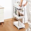 Estante de almacenamiento multicapa para baño, estante de cocina de tres capas con agujeros para montaje en el suelo, venta al por mayor de fábrica para el hogar