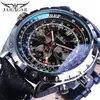 Reloj Mecánico Automático Jaragar Estilo Europeo y Americano para Hombre, Moderno, Casual, Multifuncional, con Cristal Azul