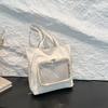 Corea del Sur Ins Bolsa de Clase para Estudiantes de Gran Capacidad Bolsa Transparente para el Dolor Bolso de Hombro Cruzado Estilo Japonés Harajuku Antiguo para Chica
