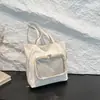 Bolso de Hombro Transparente de Moda para Mujer 2026 Nuevo Versátil Simple de Gran Capacidad Bolso Tote Elegante Lindo Diseño
