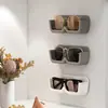 Estante de Almacenamiento para Gafas Montado en la Pared, Estante de Almacenamiento para Baño y Mesita de Noche Montado en la Pared sin Taladro para Gafas de Prescripción y Gafas de Sol, Moderno y Sencillo