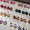 Joyería de uñas con lazo de leopardo y explosión roja de Internet, color exquisito, Joker, parte inferior plana, armadura, decoración, venta al por mayor