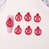 Estilo Chinês Ano Novo Festivo Vermelho Decorações para Unhas Materiais DIY Resina Pequenos Acessórios Sorte Decorações de Unha Vestíveis