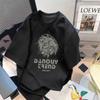 Camiseta holgada de manga corta con estampado de baloncesto de verano, sencilla y combinable con todo, para parejas, venta al por mayor de fábrica