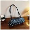 2026 Bolso de Bowling Nuevo Vintage de Lunares, Bolso de Mano de Alta Gama de Gran Capacidad para Viajes Diarios, Bolso de Hombro de Diseño Nicho