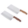 Cuchillo de chef de acero inoxidable con patrón de dragón para cortar carne y verduras, cuchillo para cortar huesos, cuchillo nuevo de estilo chino con mango y funda para uso doméstico
