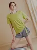 Nuevo Top Deportivo Holgado para Mujer, Ropa de Yoga, Camiseta de Manga Corta, Transpirable, Adelgazante, Para Correr en Verano, Secado Rápido, Fitness