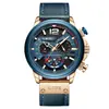Reloj de Cuarzo para Hombre Lige/Lg8959 Reloj Deportivo Multifunción Cronógrafo Reloj Impermeable