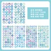 Etiquetas Adhesivas Alfanuméricas en Inglés Pegatinas Decorativas Etiquetas Índice para Cuaderno de Estudiante Pegatinas Simples de Clasificación para Almacenamiento