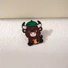 Broche de Animales de Dibujos Animados Lindo Insignia de Aleación Ardilla Mascota Linda Forma de Ternero Girasol Pin de Decoración para Mochila