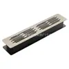 Malla de ventilación para gabinete de aleación de aluminio, panel de puerta doble desmontable para armario y zapatero con orificios de ventilación rayados, a prueba de insectos y a prueba de humedad