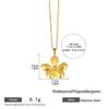 Colar de Aço Titânio Cruz de Malta Transfronteiriço, Pingente Flor e Folha de Aço Inoxidável com Design de Nicho, Joia de Alta Qualidade