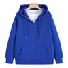 Sudadera ligera con cremallera y logo personalizado, sudadera holgada para pareja, sudadera de hombre talla grande de 260 g