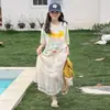 Conjunto de Camiseta de Manga Curta e Saia de Verão para Meninas Grandes, Roupa Infantil, Conjunto de Duas Peças com Camiseta de Manga Curta e Saia de Desenho Animado para Meninas