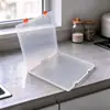 Caja de Plástico PP Caja con Cerradura Transparente Caja para Archivos con Tapa Caja de Almacenamiento para Juguetes Accesorios Caja para Mascarillas Caja Organizadora de Escritorio Mayoreo
