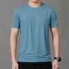 Camiseta de Manga Corta de Seda de Hielo para Hombre Verano Talla Grande Transpirable Camiseta Deportiva para Hombre Suelta Delgada de Secado Rápido Top de Fitness
