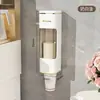 Suporte de Copo de Papel Descartável, Dispensador de Copos de Luxo, Suporte de Armazenamento Dispensador Automático de Copos Doméstico Montado na Parede Sem Furar