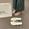 Primer Encuentro: Chanclas estilo minimalista para mujer, para uso exterior en verano, nuevo modelo 2026, adecuadas para combinar con faldas, estilo de hada para la playa