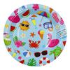 Tema Fiesta Hawaiana en la Piscina Anillo de Natación de Playa Plato de Papel Vaso de Papel de Seda Decoración de Fiesta de Flamencos