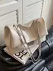 Bolso de mujer transfronterizo de gran capacidad 2026 nuevo bolso cruzado casual con cadena al hombro, bolso tipo almohada de moda texturizado para el día a día