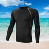 Conjunto de Traje de Baño para Hombre Transfronterizo: Top de Manga Larga y Pantalones Largos, Bañador Corto, Equipo de Natación, Ropa de Baño con Protección Solar, Surf, Aguas Termales, Buceo con Medusas