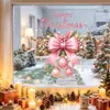 Adesivos Estáticos de Janela de Natal Soldado Quebra-Nozes Laço Bolas de Natal Adesivos de Vidro Decoração de Atmosfera Festiva