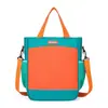 Al por mayor de fábrica mochila para clase de maquillaje con logo impreso bolsa de mensajero con correa para el hombro para clase de tutoría extracurricular estudiantil bolsa escolar portátil de doble propósito