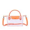 Bolso de Mano Transparente de Gelatina de PVC para Mujer, Cruzado Impermeable de un Solo Hombro, Estilo Longchamp, Bolsa Ita