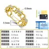 Anillo de Hebilla de Herradura de Plata S925 y Moissanita de Venta Caliente Europea y Americana, Anillo Estilo Cadena de Lujo Ligero, Directo de la Fábrica Fuente