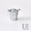 Estética Primaveral Cubo de Hierro Ramo de Flores Accesorios de Resina Jardinería de Rosas DIY Decoraciones de Escritorio Adornos de Micro Paisaje