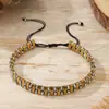 Amazon Venta Caliente Transfronteriza Pulsera de Piedra Negra para Hombre Pulsera de Hombre Moda Pulsera Elástica de Piedra Negra con Cuentas Venta al por Mayor