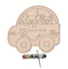 Lijado Transfronterizo de Juguetes de Rodapié de Boj, Coches de Juguete para Niños, Adornos Artesanales, Decoraciones Colgantes para el Desarrollo Educativo, Madera