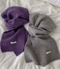 Bufanda de Cachemira 100% Lana Pura Australiana Destacada Nueva Llegada Color Sólido Versátil para Hombres y Mujeres Bufanda de Punto Cálida para Invierno