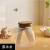Botella de Vidrio Frasco Estrella Grulla de Papel Botella de los Deseos Decoración del Hogar Caja de Regalo Creativa para Novio Forma Redonda Simple