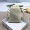 Fabricante de Bolsa de Terciopelo Negra Multitalla Bolsa de Tela Pequeña Bolsa de Embalaje Bolsa de Tela con Cordón para Joyería Bolsa de Almacenamiento