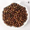 Vários Tipos de Sementes de Bodhi, Contas Redondas de Sândalo Dourado, Acessórios para Pulseira DIY, Materiais, Contas Soltas Perfuradas de Madeira de Asa de Frango