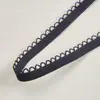 En stock Banda elástica de encaje de diente de perro de un solo lado de 9 mm Accesorios DIY para ropa de muñeca de algodón BJD Cinta de encaje elástico para ropa interior