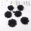 Flor de Camélia de Renda Chiffon Estilo Coreano Flor de Cabelo DIY Grampo de Cabelo Broche Materiais Acessórios Materiais de Decoração para Sapatos e Roupas