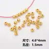 Pulseira de Moedas de Cobre Dourado Preservador de Cor, Espaçador, Placa Espaçadora, Enrolador, Acessórios de Joia, Cabacinha, Lingote, Contas para Pulseira, Contas Soltas