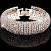 Europa e Estados Unidos transfronteiriços quente moda de luxo strass pulseira joias atacado quente acessórios de noiva B2787