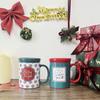 Caneca de Cerâmica com Desenho de Papai Noel Transfronteiriço, Caneca de Lembrança Desenho Animado, Presente de Natal, Caneca Fofa de Feriado