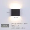 Luminária de parede LED para sala de estar Amazon transfronteiriça, moderna, minimalista, para leitura ao lado da cama, com iluminação para cima e para baixo, para corredores, escadas e halls