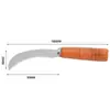 Cuchillo de Madera para Plátano Infantil, Cuchillo para Piña, Cuchillo para Pelar Plátanos, Cuchillo Pequeño Curvo, Cuchillo Curvo de Madera para Pelar Melón y Verduras