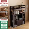 Estante para Té Estante de Almacenamiento Almacenamiento Multicapa Vitrina para Juego de Té Sala de Té Estante Pequeño Bogu Madera Maciza Estilo Chino Nuevo a Prueba de Polvo