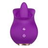 Aifei Mu Si Flor de Rosa Chupador Chupador Flor de Cancha Completa Lengua de Flor Lamer Vibrador Telescópico Huevo Saltando Masturbador Femenino